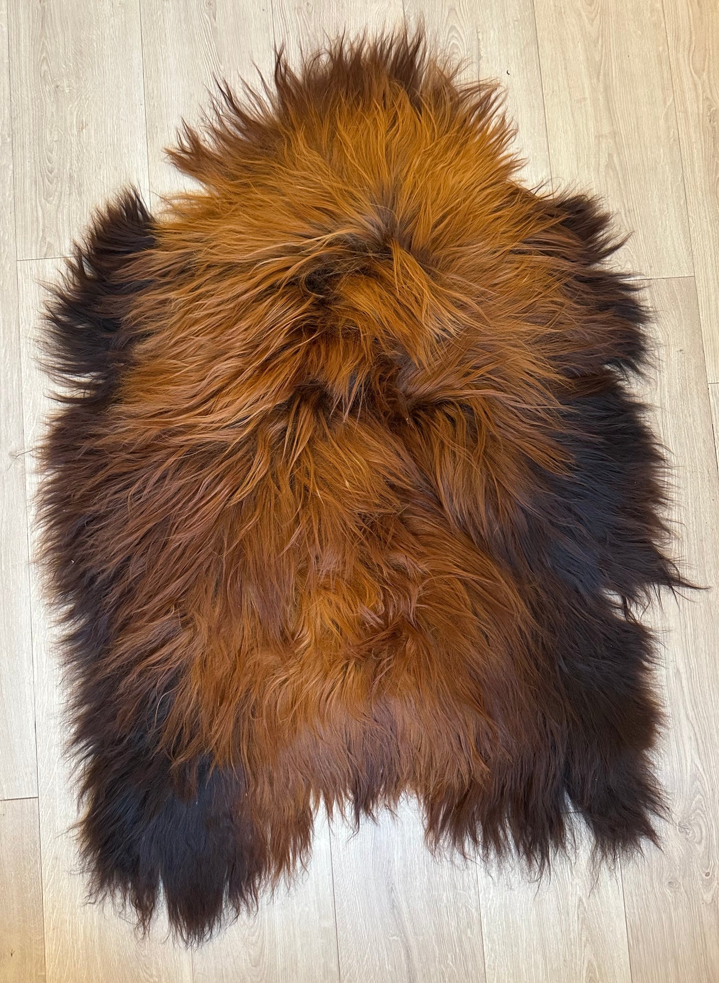Icelandic Sheepskin ::: brown flames