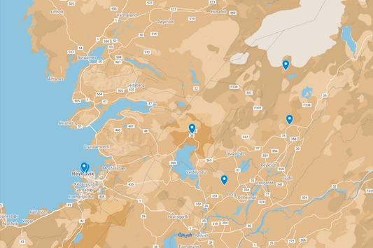 Interactive map Iceland