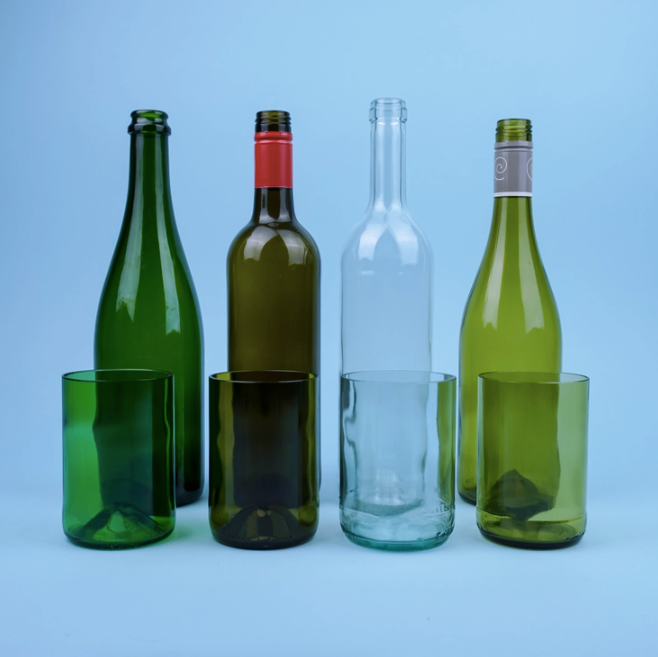 Rebottled ::: Circular drinking glass ::: Box of 2